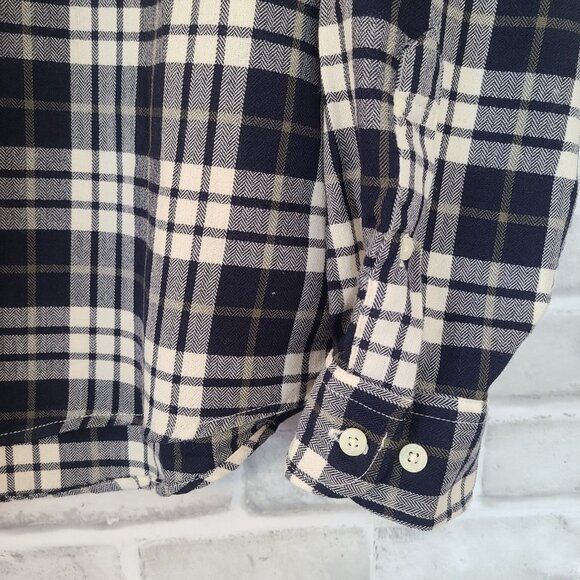 Pendleton Evergreen Button Down Virgin Wool Shirt Mens Tartan Plaid Fitted XL - Picture 8 of 9